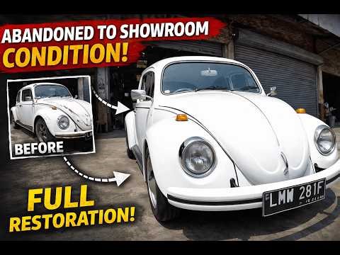 ASMR Full Restoration of 1968 Volkswagen Beetle 1600 | Abandoned to Showroom Condition