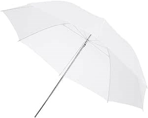 Fovitec - 1x 43 inch Translucent Photography & Video Reflector Umbrella - [Easy Set-up][Lightweight][Cast-Iron][Collapsible][Durable Nylon]