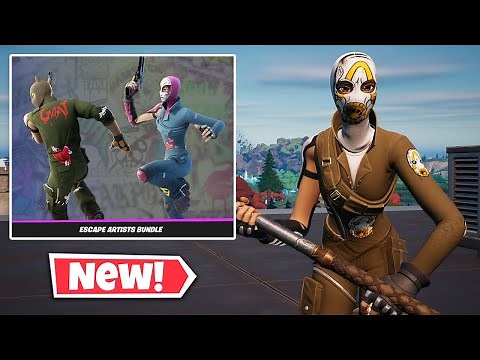 New ESCAPE ARTISTS Bundle Gameplay in Fortnite! (Alias & Caper Skins)