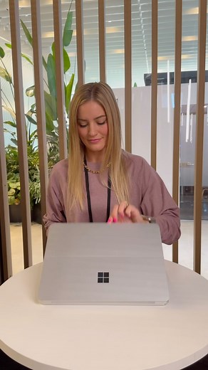 iJustine | So much fun at the #MicrosoftEvent getting hands on with the new Surface Laptop Studio 2 and Laptop Go 3! | Instagram