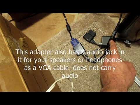 HDMI to VGA adapter for Computer Monitor. EASY!
