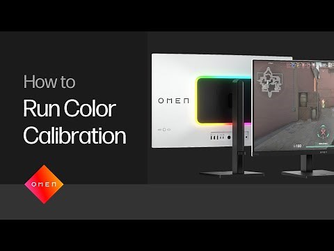 Run Color Calibration | OMEN Transcend 31.5 inch UHD 240Hz OLED Gaming Monitor | HP Support