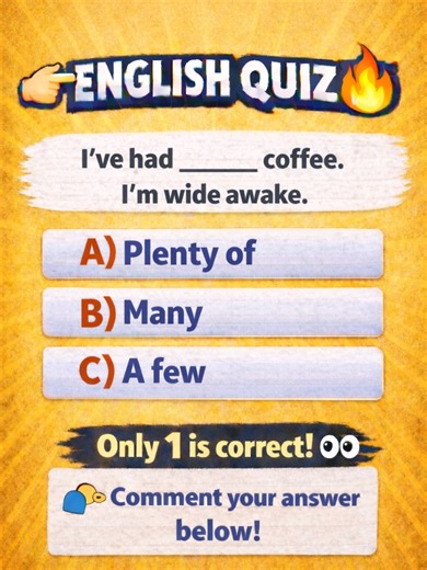 Coffee Grammar Quiz: Test Your English Skills!