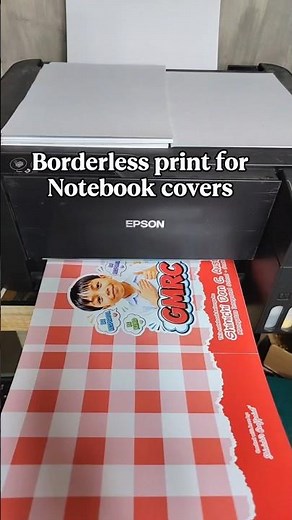 Borderless print for notebook covers using L3210 printer #borderlessprinting #printing #epsonl3210