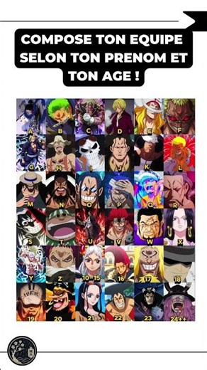 TON ÉQUIPE ONE PIECE selon ton profil ! 🔥