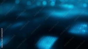 Blue Digital Landscape: Abstract Data Grids Flow and Transform, Creating a Futuristic Background. Looping Video, Ideal for Technology and Design Projects.