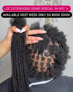1.8K views · 26 reactions | WE HAVE DEMO SPEICALS : Loc Extensions, Instant Locs , Diamond & Triangle Part Starter Locs, Crochet Retwist… All The Loc Session Works  Demo Specials Are Available Next Week Only So Book Now At www.NappStar.com ✨ #locextensions #starterlocs #crochetretwist #instantlocs #locsforlife #explorepage | NappStar NYC | Facebook