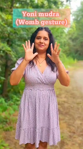 Yoni mudra believed to invoke the primal energy present in the womb or the source of creation. In Hinduism, this pose is dedicated to the goddess Shakti, also known as the creator goddess. Physically, this mudra relates to the pelvis, uterus, womb, sexual organs, and the entire female reproductive system, increasing fertility and helping with Menopause. Yoni mudra brings about a balance to the feminine and masculine energy. When our inner masculine and feminine energies work in harmony, our live