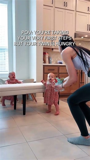 Omg well at least I caught her first steps! 😲 momlife heart full ❣️ #momlifeheartfull