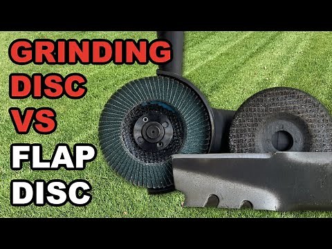 Grinding Disc VS Flap Disc For Lawn Mower Blade Sharpening