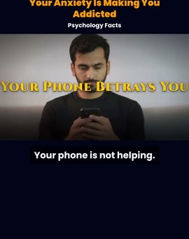 Think your phone is calming your anxiety? Think again. 📱 Anxious brains are 3x more likely to get addicted to scrolling. The algorithm wants you stressed and engaged, not relaxed. Time to break the dopamine cycle. 👇 #psychologyfacts #anxiety #digitaladdiction #mentalhealth #wellbeing