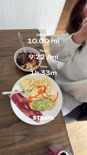 ⭐️BRUTAL⭐️run today because of the weather but I had to do the Strava trend .. #starva #longrun #postrunmeal