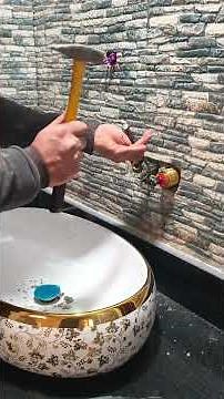 Installing a brand new modern counter top basin!