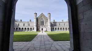 Download Beautiful University of Galway, quadrangle in Ireland, amazing architecture and landmark, medieval building for free