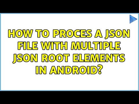 How to proces a JSON file with Multiple JSON root elements in Android?