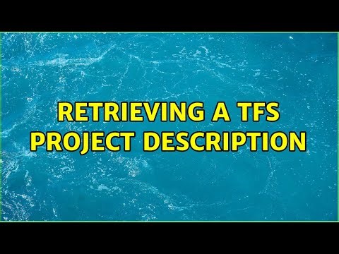 Retrieving a TFS project description (2 Solutions!!)