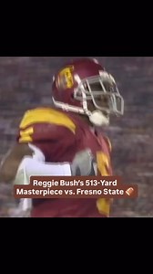 Mike & Drew Sports - DETROIT🎒🏁 on Instagram: "Reggie Bush delivered one of the greatest performances in college football history against Fresno State in 2005. He finished with a ridiculous 294 rushing yards and totaled 513 all-purpose yards, setting a USC record. Every time he touched the ball, it felt like something electric was about to happen — cuts, spins, hurdles, and pure speed. This wasn’t just football; it was artistry in motion. That night, Reggie showed why he was the most dangerous 