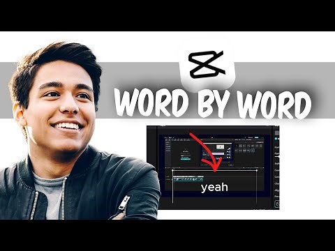 How to WORD by WORD Text Effect in CapCut PC - Video Editing Tutorial