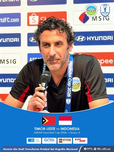 🎙️ Press Conference 🇹🇱 Timor-Leste 🆚 Indonesia 🇮🇩 🏆 ASEAN Hyundai Cup 2026 group A 📍 Chonburi Stadium, Thailand 📅 July 31, 2026 | 🕖 19:00 OTL #FFTL #HanoinidahodiTransformaFutebolSaiOrgulhoNacional #HyundaiCup2026 #TimorLeste #matchday3