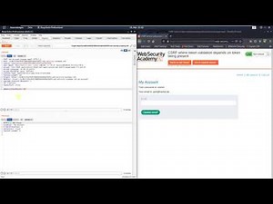 CSRF where token validation depends on token being present (Video solution, Audio)