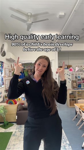 High quality early learning matters! Learn how we support your child’s so they thrive 💛#earlylearning #earlychildhoodeducation #childcare #childdevelopment #mumsoftiktok #toddlermum #preschool #kindergarten