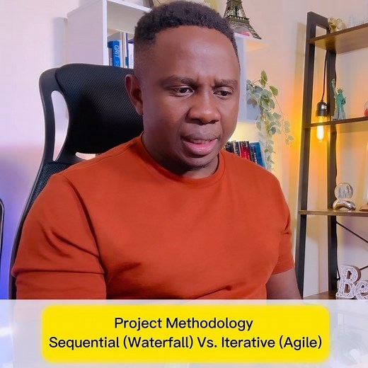 What is the difference between the two major project methodologies? 1. WATERFALL METHODOLOGIES: Sequential project delivery process 2. AGILE METHODOLOGY: Iterative project delivery process Check the video out. Follow, Like & Share . . . #waterfall #waterfallmethodology #agile #agilescrum #project #projectmanagement #businessanalyst #scrummaster #projectmanager | Advance Careers UK | Facebook