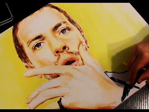Drawing Chris Martin COLDPLAY