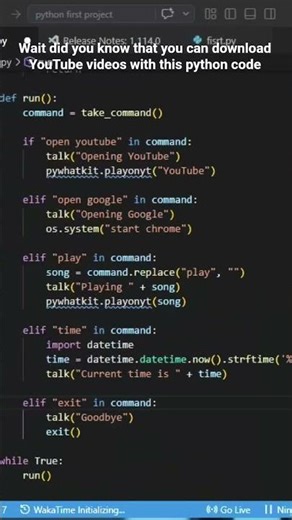 Download YouTube Videos Using Python 🔥 | Simple Python Script #shorts