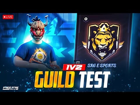 🛑LIVE GUILD TEST 1VS2 / FF LIVE | GUILD TEST LIVE | #nonstopgaming #freefirelive #totalgaming