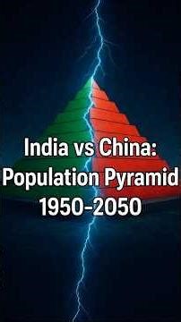 India vs China: Population Pyramid 1950-2050