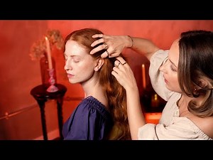 ASMR Pre-Raphaelite Hair Styling ✨ perfectionist finishing touches for a painting