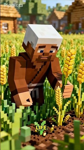 Minecraft Villagers’ Life: Farming & Playing Together
