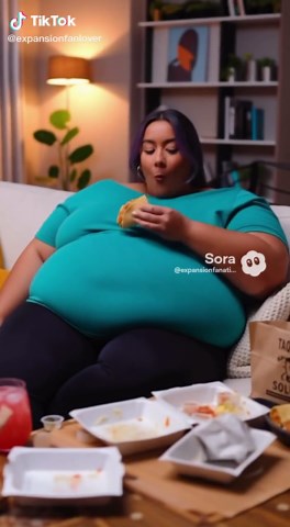 Trying to replicate those tacos. She has to eat every attempt #expansion #inflation #stuffed #chubby