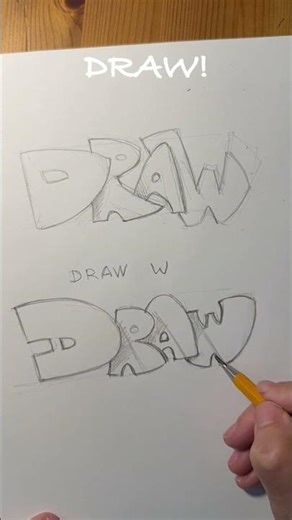 Drawing lettering. #tutorial #lettering