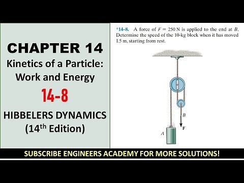 14-8 Kinetics of a Particle: Work and Energy | Chapter 14: Hibbeler Dynamics | Engineers Academy