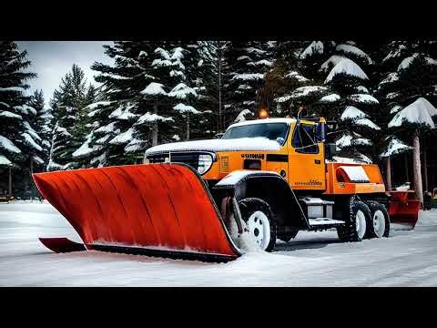 Snow Plow Operating - Winter Sound Effect | No Copyright & Free to Use
