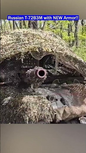 T-72B3M Spotted with Full Dome Armor and Drone Net Defense!
