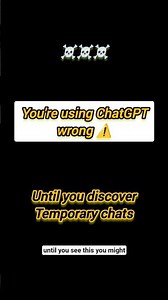 “ChatGPT Temporary Chat 🔥 Hidden Feature You MUST Use!” #ai #tech #chatgpt