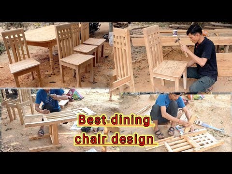 How to make a wooden dining chair || Diy wooden design dining chair @bkcarpenter