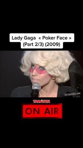 Lady Gaga Poker Face Performance on Taratata 2009