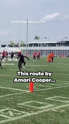 Amari Cooper showcasing impressive footwork at Browns camp