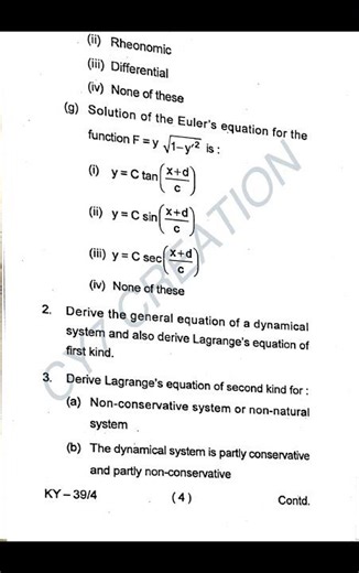 SKMU DUMKA || M.Sc Maths(2023-25) || Semester 2 Paper7 ||Analytical Dynamics & Calculus of variation
