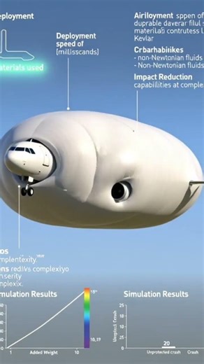 Hot air balloon twist for planes? Crazy idea or genius backup?🛩️ #AirplaneEmergency #AviationFuture