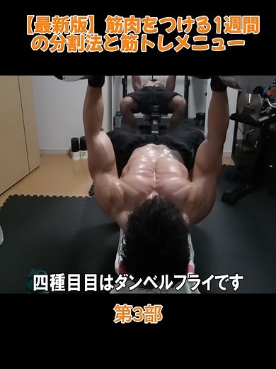 【最新版】筋肉をつける1週間の分割法と筋トレメニュー3#筋トレ #トレーニング #ホームトレーニング #ホームトレーニー #筋肉 #ボディビル #フィジーク #フィットネス #foryoupage❤️❤️ #Foryou #japankyoto🇯🇵🇳🇵🥰🥰 #fyp
