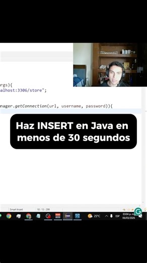 Cómo hacer un INSERT en Java usando JDBC?