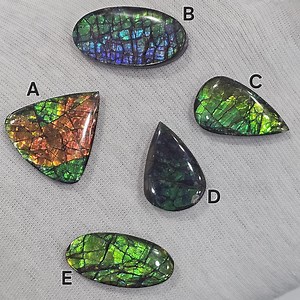 Ammolite Loose Gemstone | Natural Multi-color Fossil Cabochon | Rare Ammolite Jewelry Stone | Rainbow Fire Gem | Jewelry Making Supply - Etsy Canada