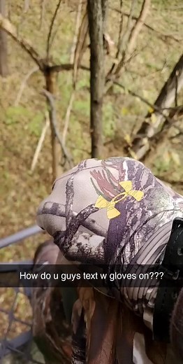 Texting Tips While Wearing Camouflage Gloves