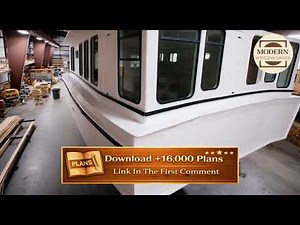 Build Your Dream 45ft Houseboat from Scratch | Simple Step by Step Plans