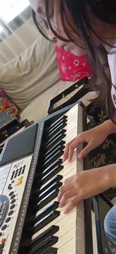 my student practicing the basic fingering exercises.....