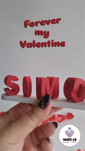 @3deez.lb on Instagram: "Because love always has two sides. Two sides. Two names. One connection. Your special gift this valentine. #valentine #customized #3dprinting #3deezlb"